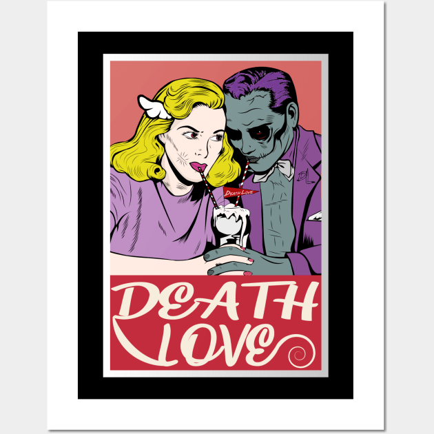 Death Love Wall Art by JHFANART